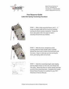 Cable Reel Spring Tensioning Procedure Thumbnail