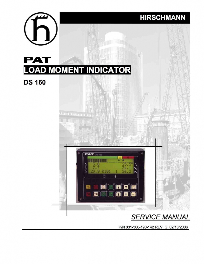 Hirschmann DS160 Service Manual