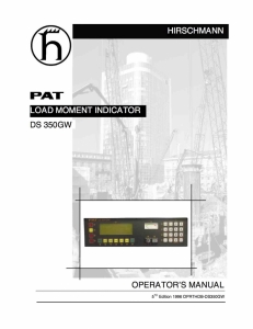 PAT Hirschmann PRS 145 LMI Manual