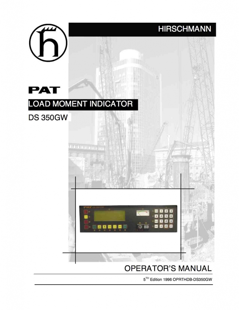 PAT Hirschmann PRS 145 LMI Owners Manual